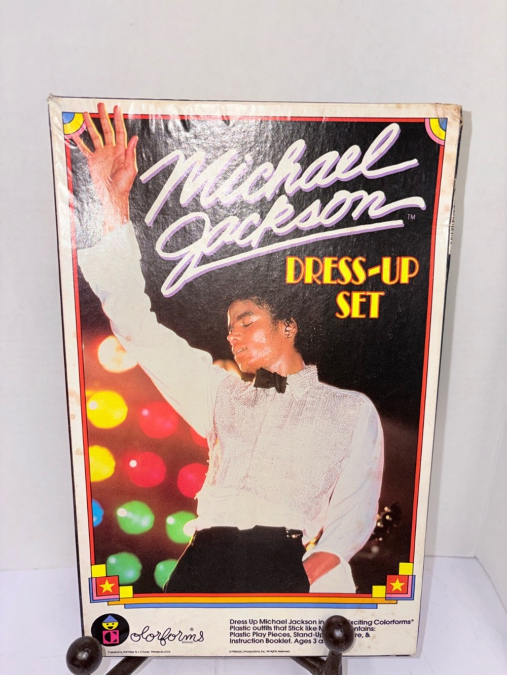 Vintage Michael Jackson Colorforms Dress-Up Set